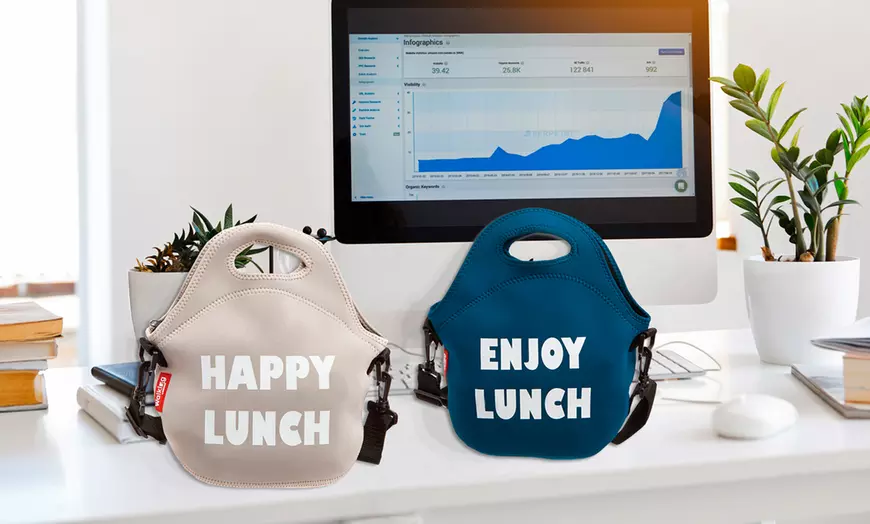 Image 5: Lunchzakken met slogan