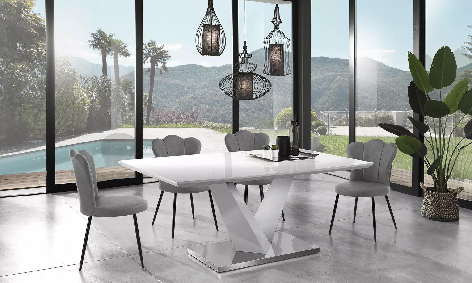 Set di 4 sedie Charlotte