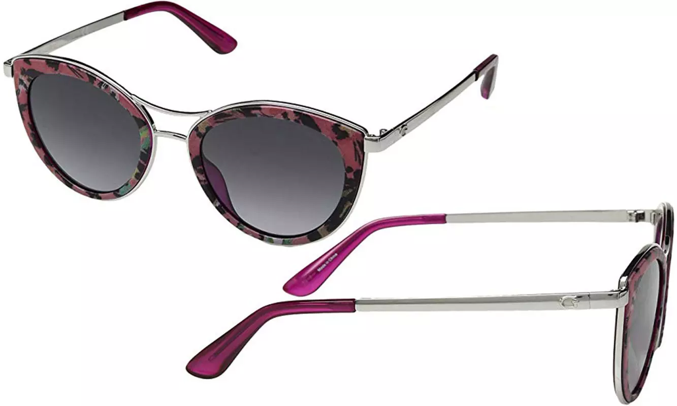 Guess Women's Floral Print Cat-Eye Sunglasses with Gradient Lens - Primary Image