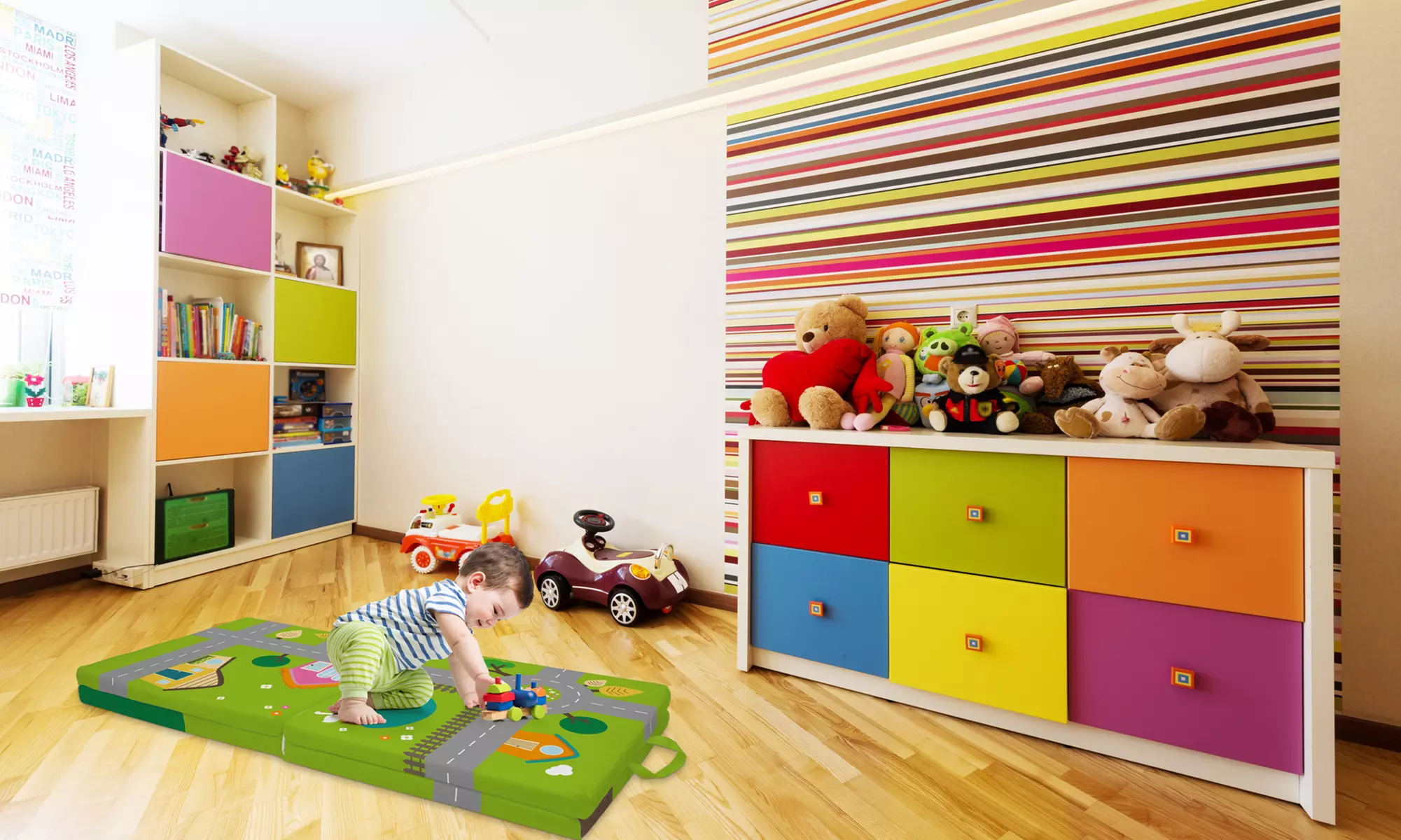 Tappeto per bambini 3 in 1 House of Kids in microfibra di poliestere - Image 6
