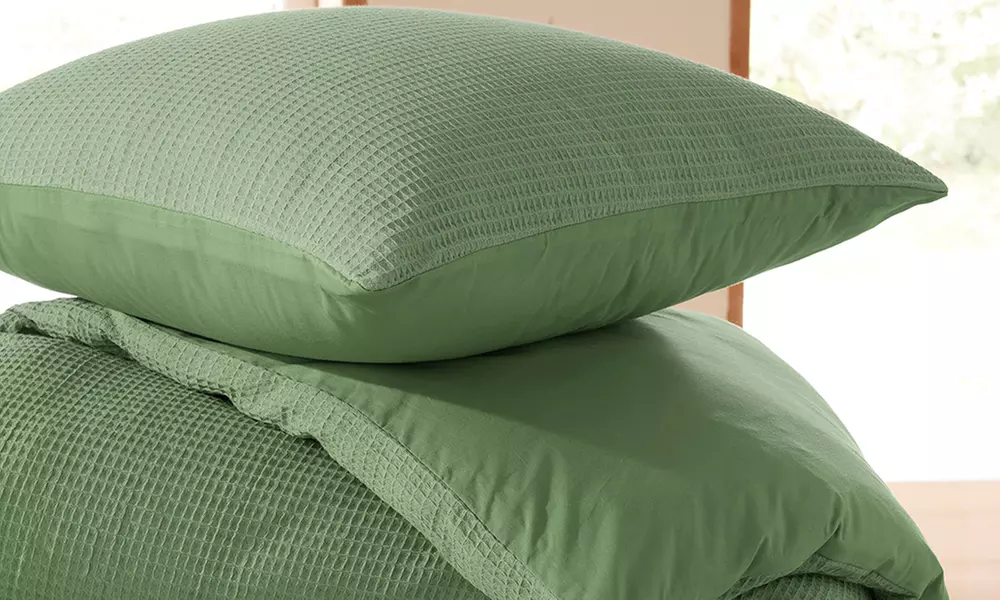 Honingraat katoenen dekbedovertrek set