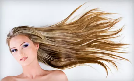 Haircut, Style, and Conditioning with Options for Partial or Full Highlights with Toner at JS Salon (Up to 58% Off) - Primary Image