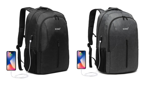 Zaino con una porta di ricarica USB disponibile in 2 colori