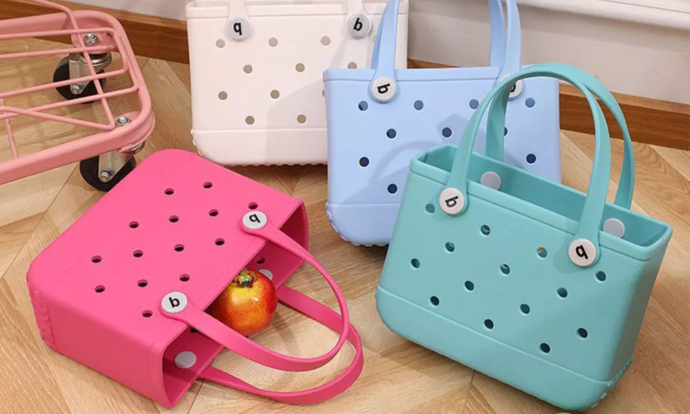 Personalisierbar mit Namen: Schicke Einkaufstasche oder Strandkorb