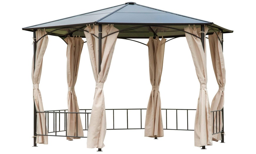 Image 2: Outsunny Metal Gazebo