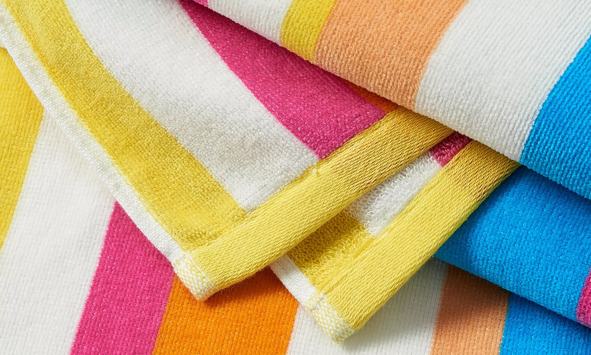 FreshFolds Four Pack Cotton Velour Beach Towels