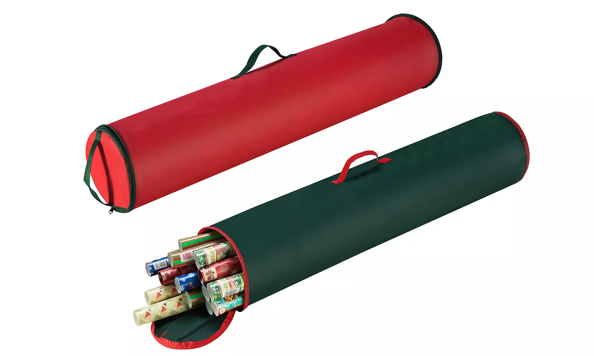 40.5" Christmas Gift Wrapping Paper Stand Up Storage Bag - Primary Image