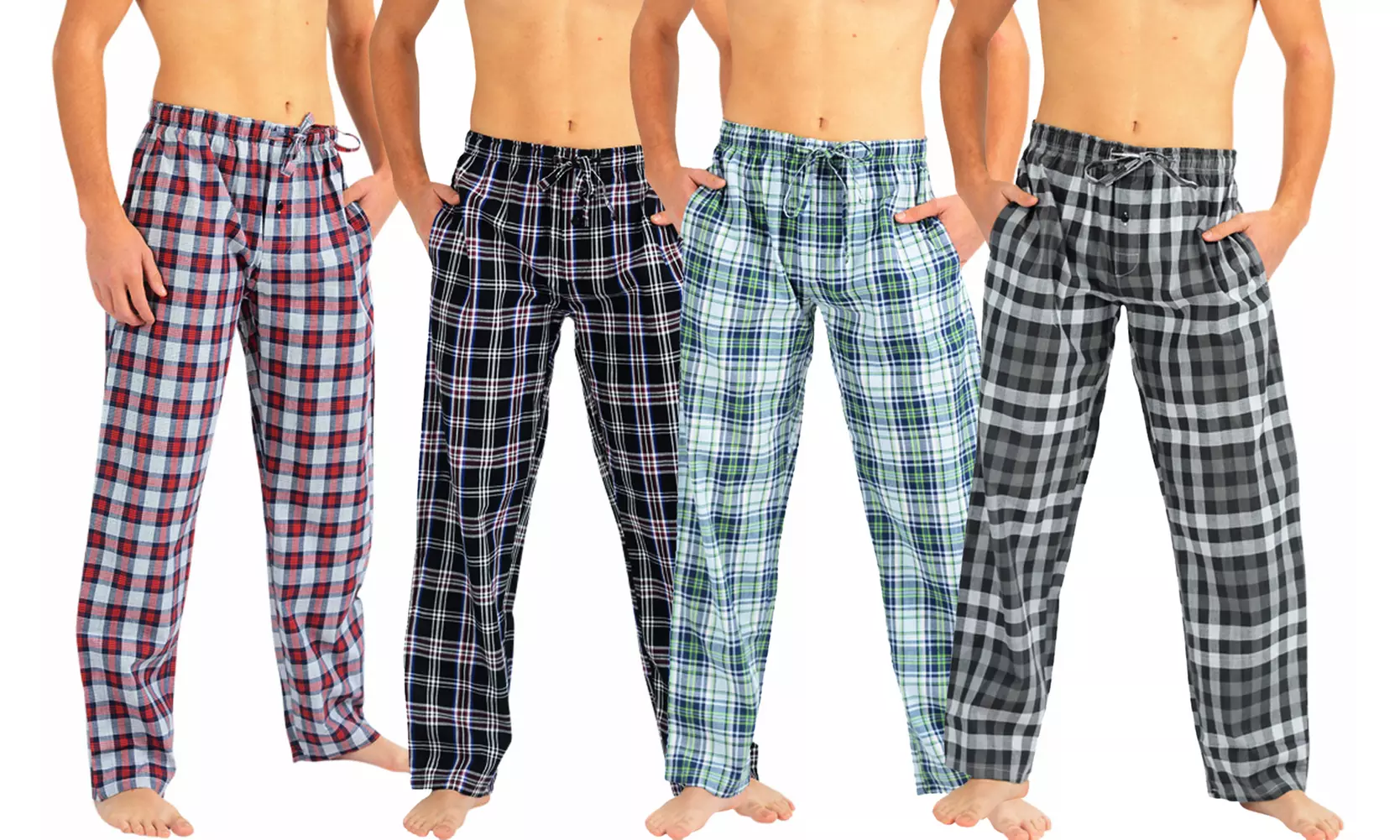 Norty Men's 100% Cotton Pajama Lounge Pants (S-2XL) - Primary Image