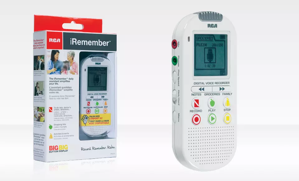 RCA iRemember Voice Recorder with 2GB Memory and 1.8" LCD Display (VR5210) - Primary Image