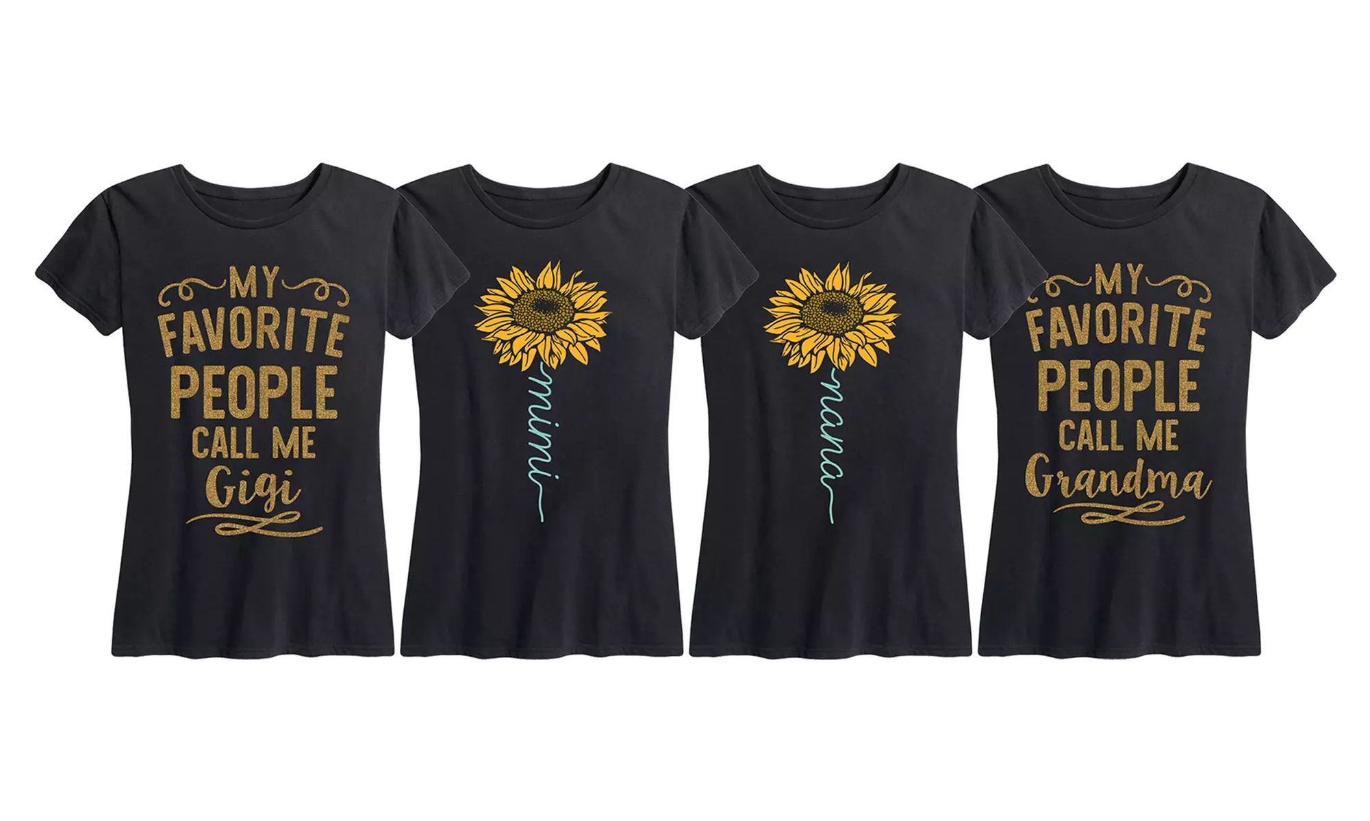 Instant Message: Grandma Gigi Sunflower Women's Tee. Plus Sizes Available. - Primary Image