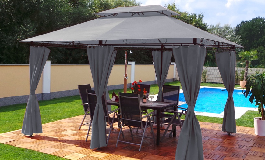 Image 2: LED 3m x 4m Gazebo Minzo