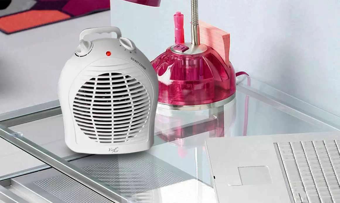 Vie Air 1500W Portable 2-Settings Fan Heater with Adjustable Thermostat - Second Medium