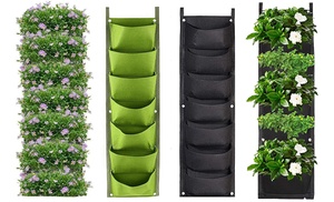 One or Two Seven-Pocket Hanging Planting Grow Bags