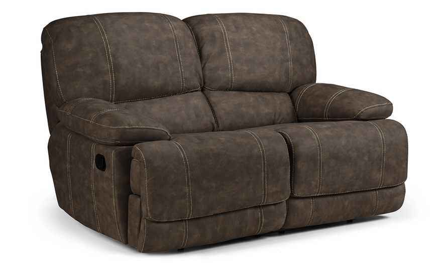 Image 1: Two-Seater Electric Recliner Sofa