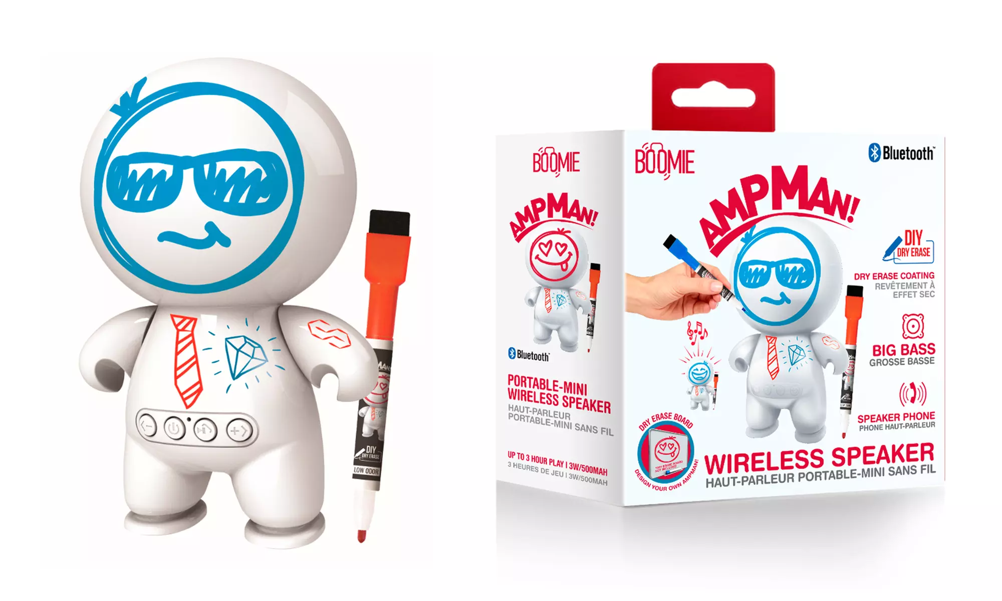 Boomie Portable Drawable Mini Wireless Speaker - Primary Image