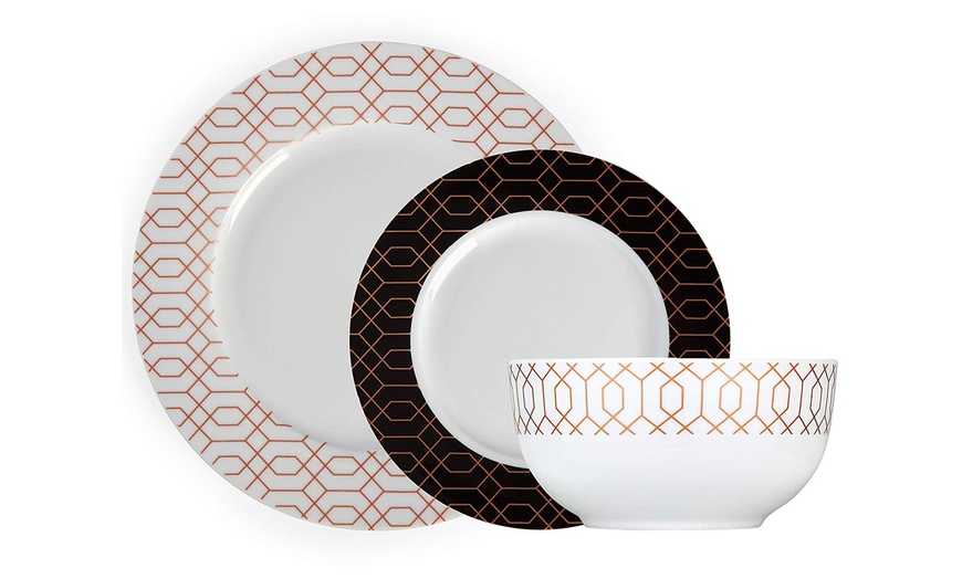 Image 2: Tower 12-Piece Dinnerware Set