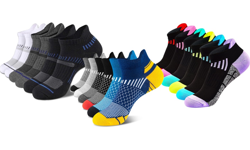 Image 1: 1 oder 6 Paare Sport-Knöchel-Socken für Damen oder Herren