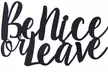 Cursive Metal Wall Art - Second Medium