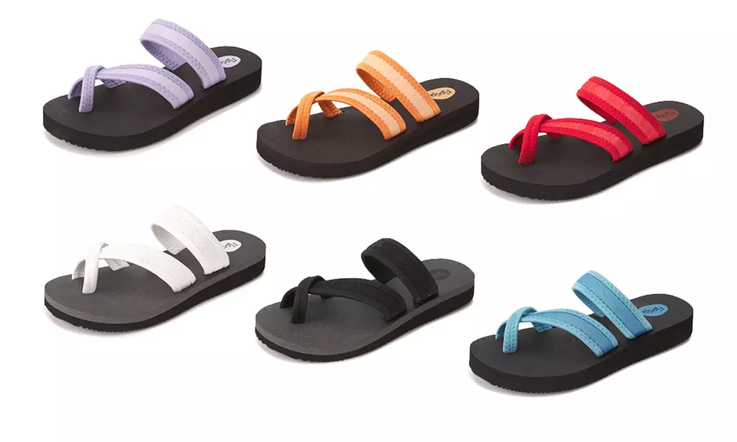 Floopi Women's Toe Cross Slide-On Sandals - Primary Image