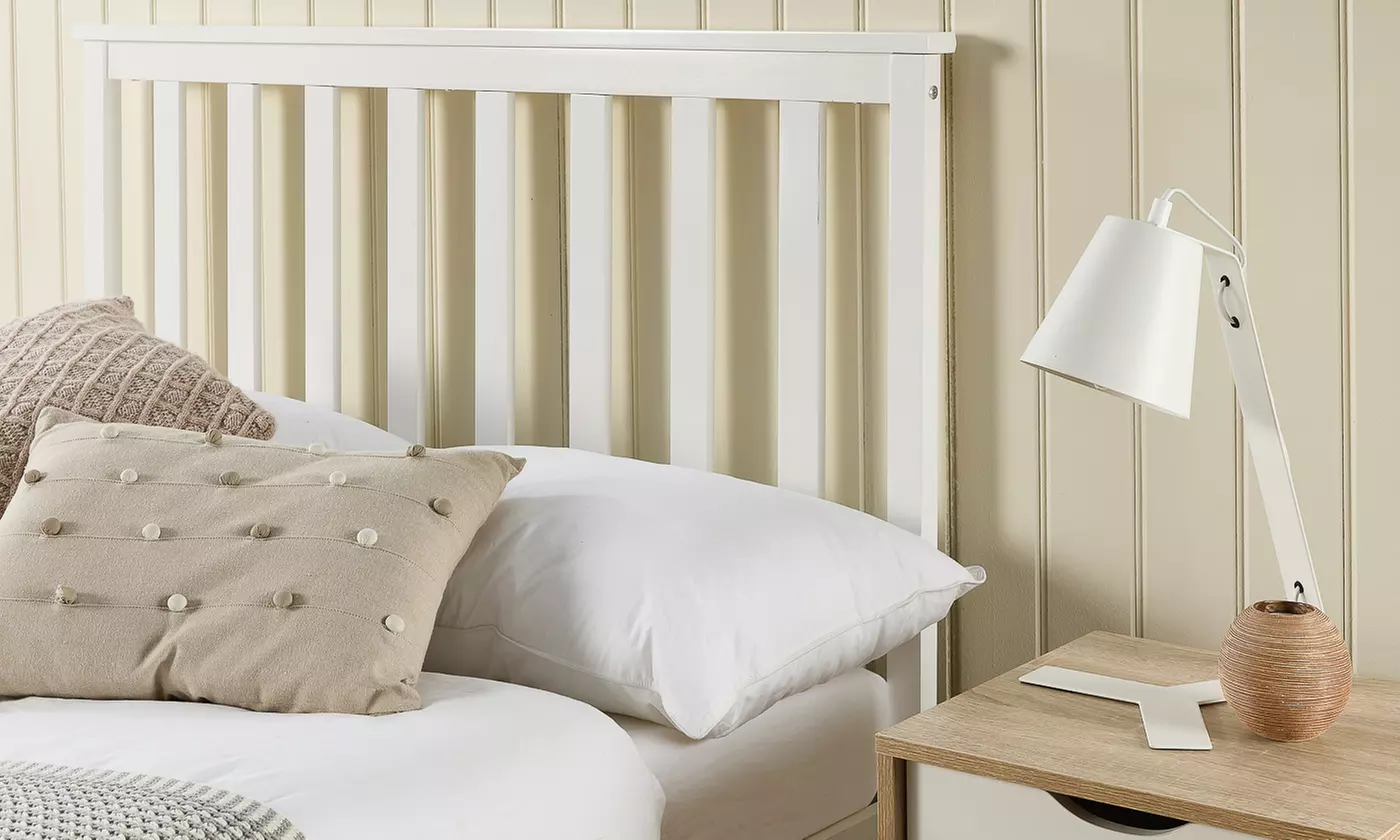 Wooden Ottoman Bed Frame with Optional Bonnell Spring or Pocket Spring Mattress