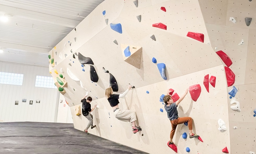Image 1: Climbing - Day Pass For 2, 3, 4, or 5 People, Includes All Rental Gear