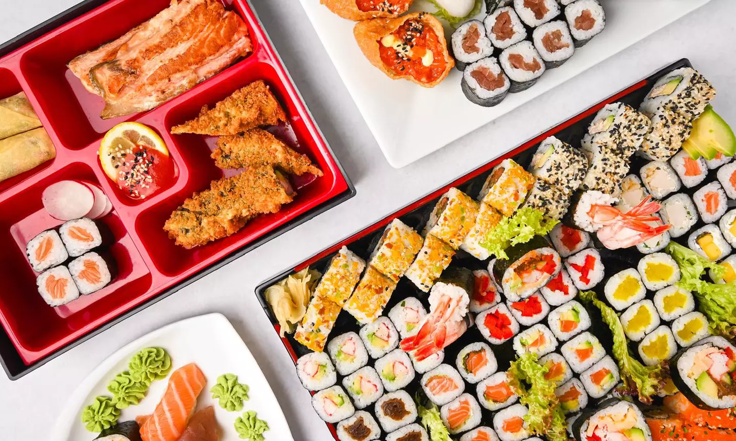 Sushi - All-you-can-eat inkl. grüner Tee für 1, 2 oder 4 Personen