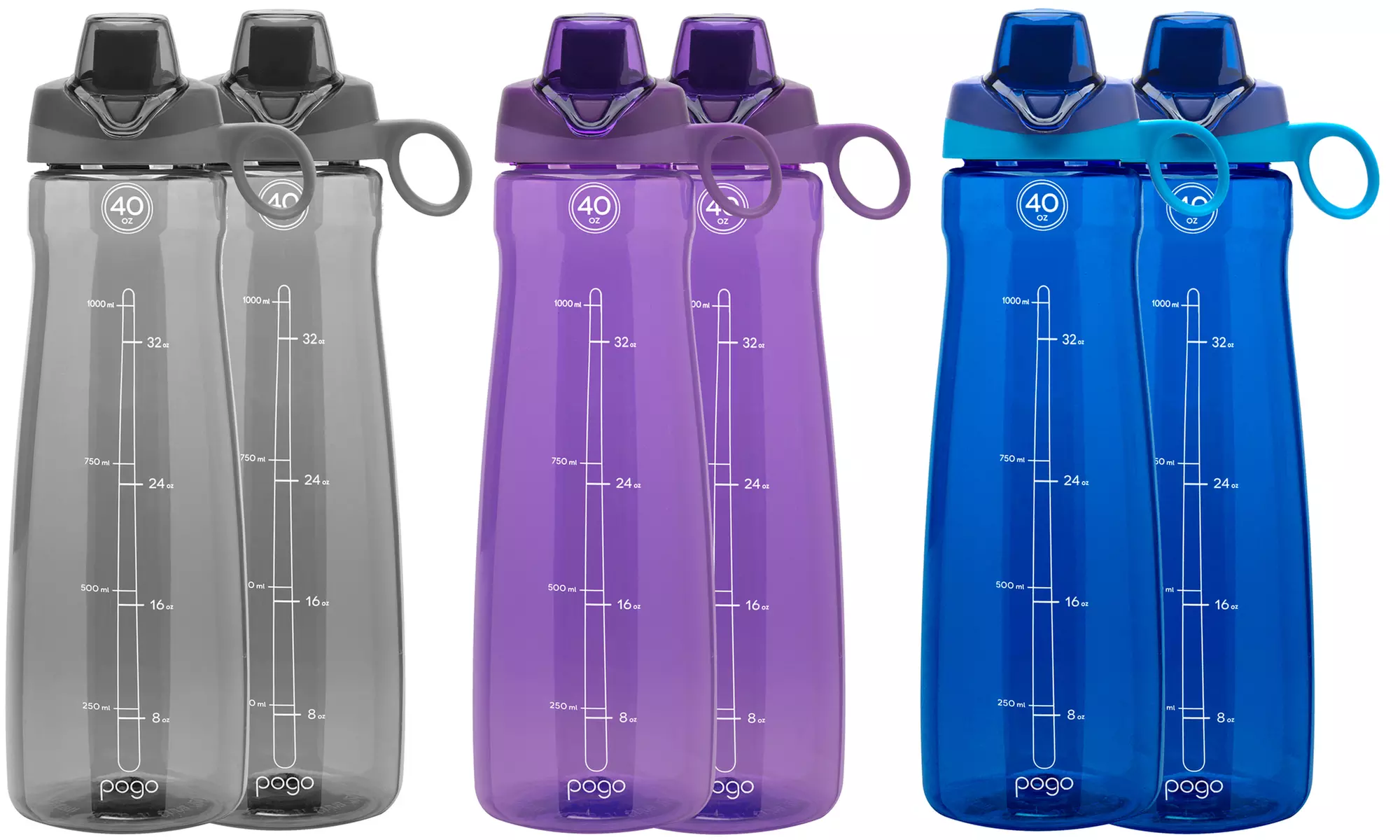 Pogo 40-Ounce Water Bottle with Chug Lid (2-Pack) - Primary Image