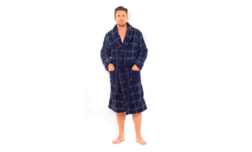 Image 8: Men's Fleece Dressing Gowns