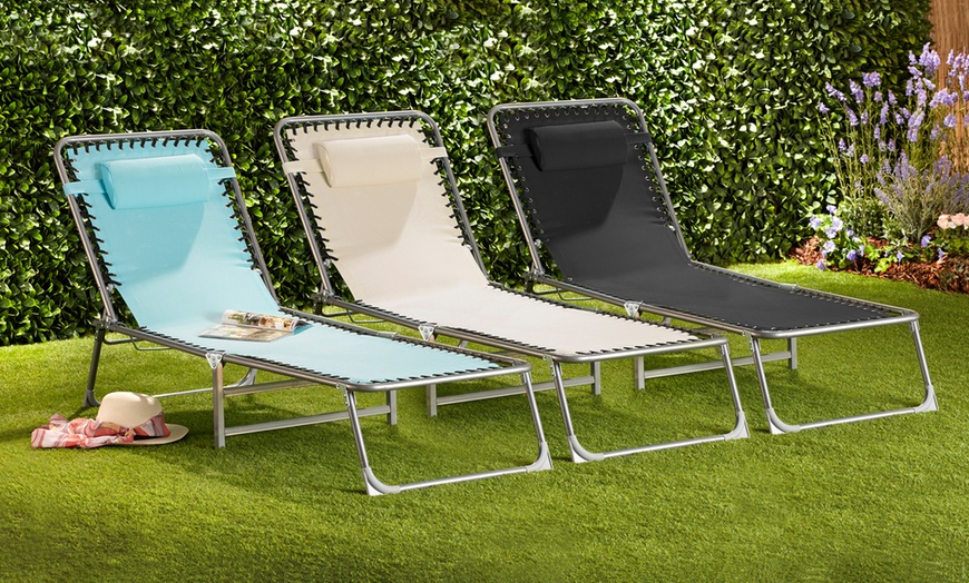 Image 1: Garden Sun Loungers