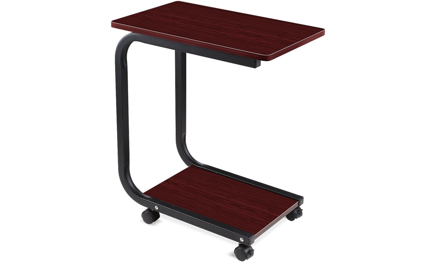 Image 3: Wheeled Laptop Table 