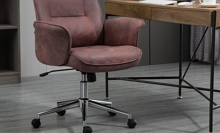 Image 3: Vinsetto Mid-Back Office Chair