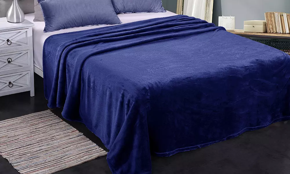 JML Soft Lightweight Plush Flannel Blanket for Bed/Sofa,King/Queen Size