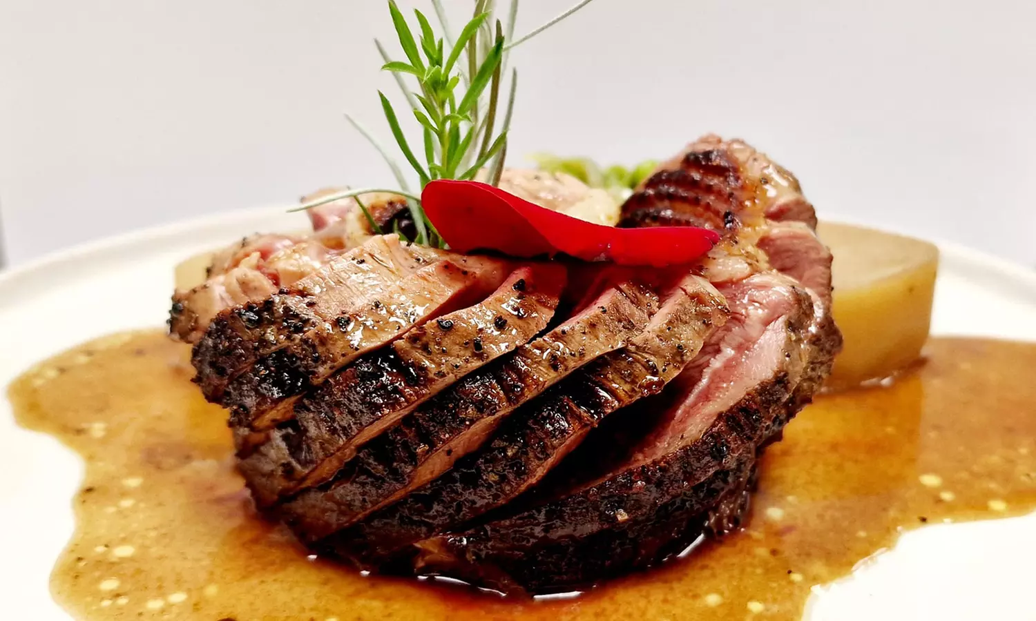 Menu raffiné au Relais du Coche