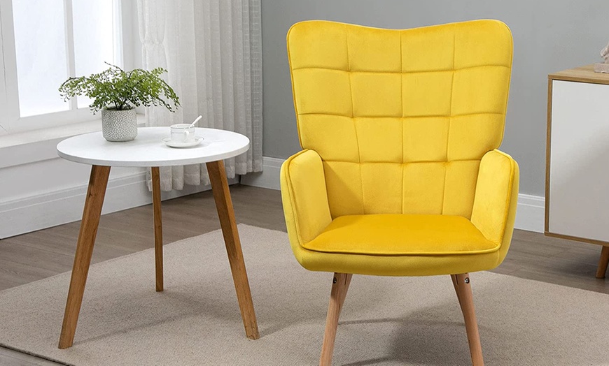 Image 94: HomCom Accent Chair