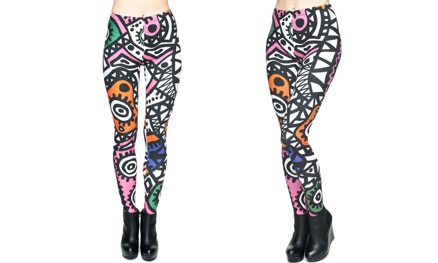 Image 4: Kukubird Novelty Leggings