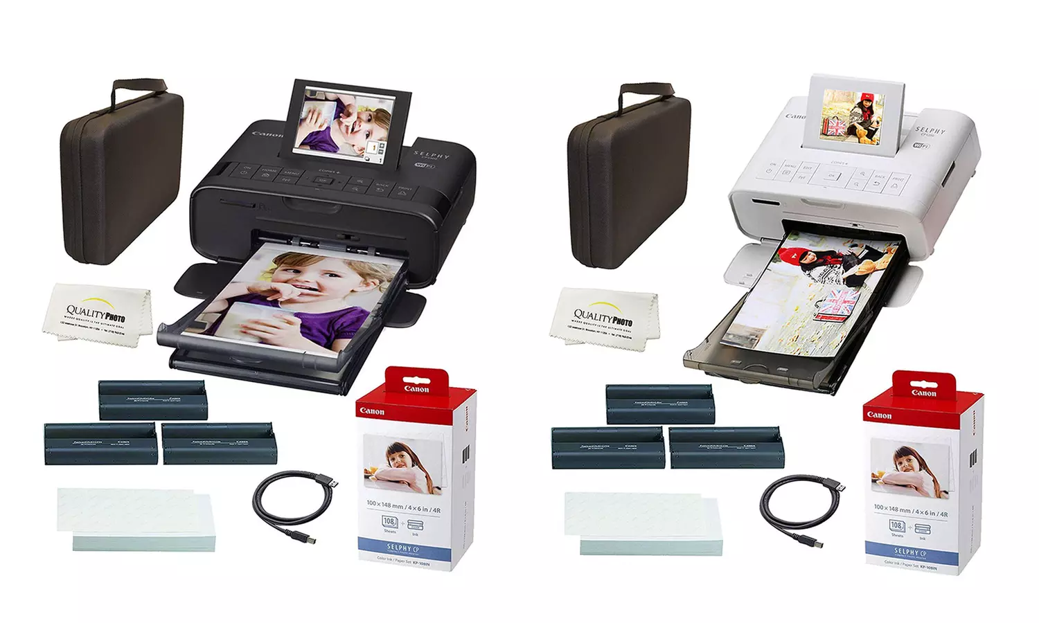 Canon SELPHY CP1300 Wireless Compact Photo Printer Bundle with Case - Primary Image