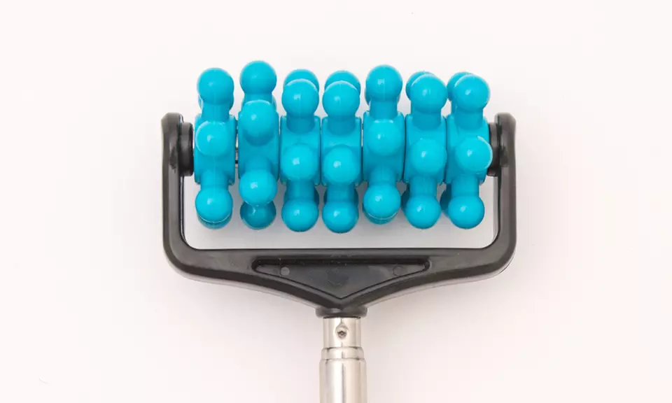 1x, 2x oder 4x Teleskop-Massage-Roller in Blau - Second Medium