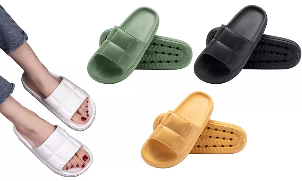 1 ou 2 paires de chaussons antidérapants à bout ouvert, taille au choix - Primary Image