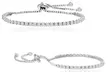 Adjustable Studded Tennis Bracelet Made with Swarovski Crystals by Nina & Grace - Second Medium
