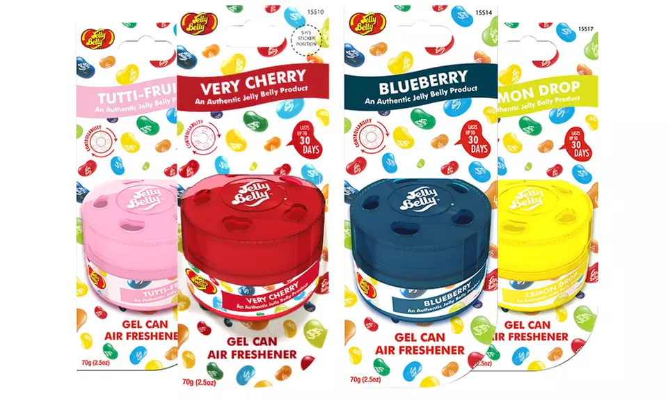 2x, 4x oder 6x Jelly Belly Auto-Lufterfrischer in dem Duft nach Wahl - Primary Image