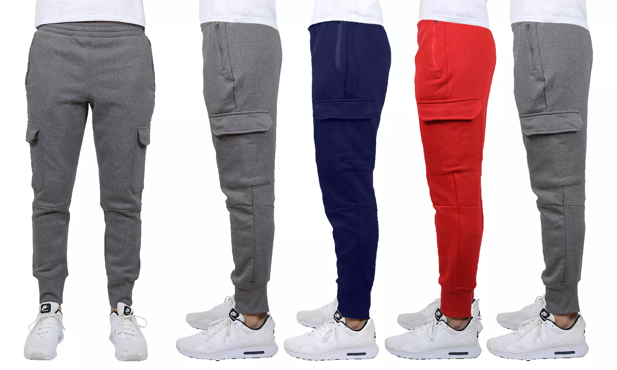 Men's Cargo Sweatpants (4-Pack) - Image 5