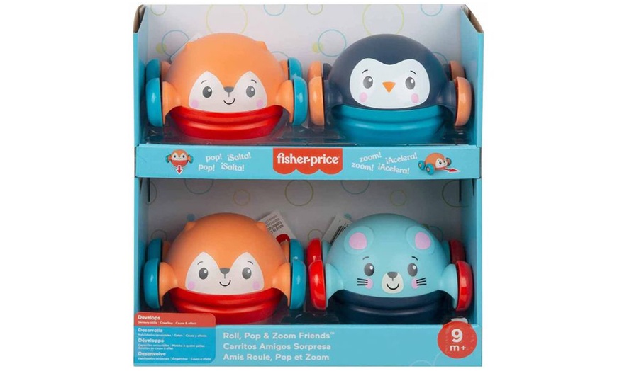 Image 5: Fisher-Price Roll Pop and Zoom Animal Friends