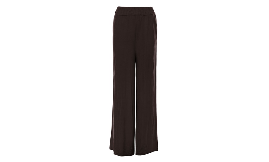 Image 4: Flared Jersey Trousers