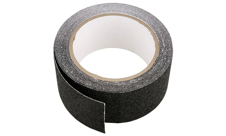 Image 5: 1, 2 of 4 rollen zwarte tape met extra grip van 9 meter