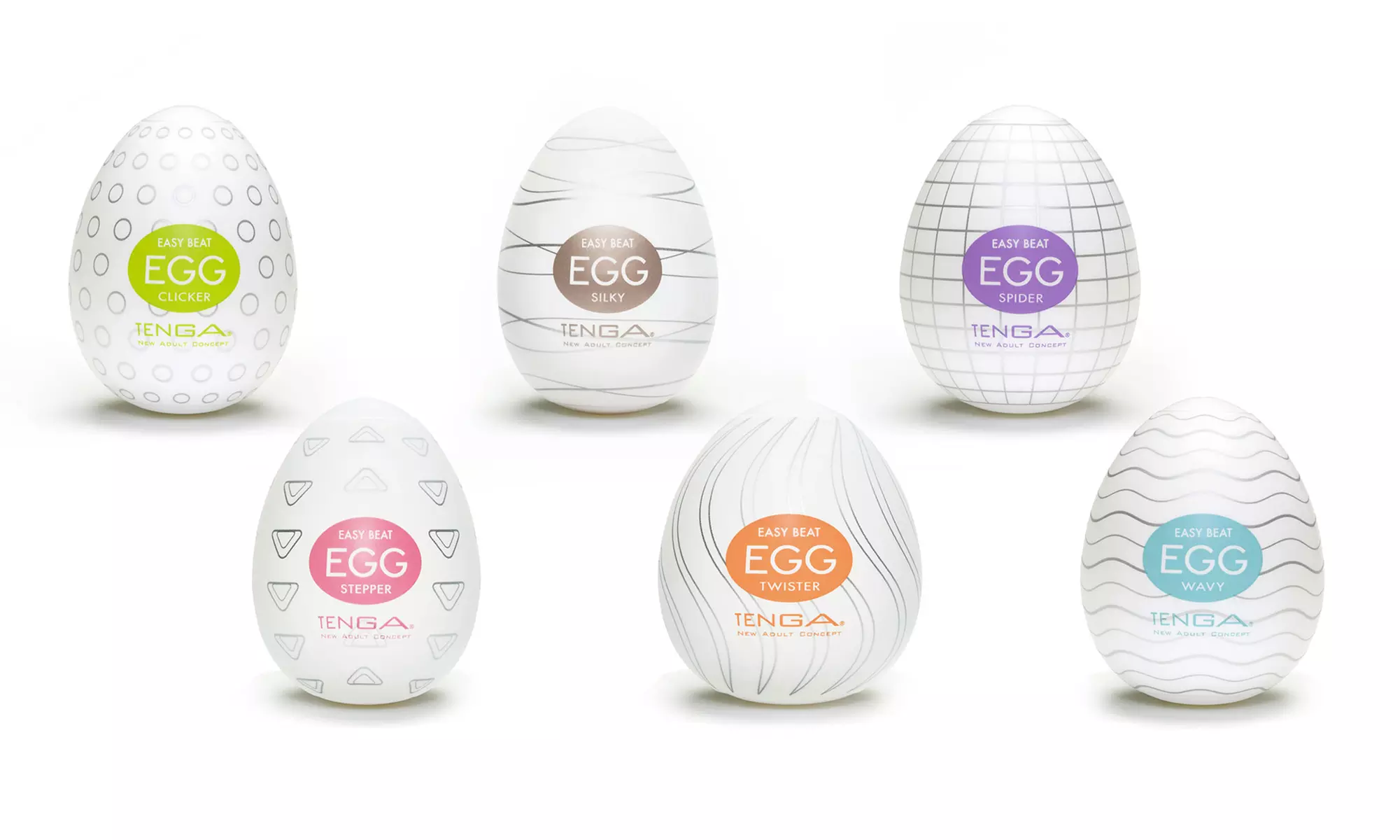 Easy Beat Egg 6-Color Stroker (6-Pack) - Primary Image