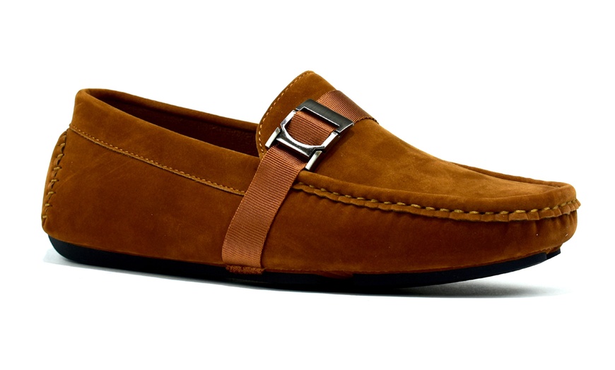 Image 11: Boys' Faux Suede Slip-On Loafers