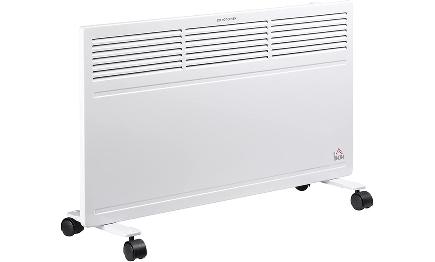 Image 8: HomCom Radiator Heater up to 1300W in Black or White