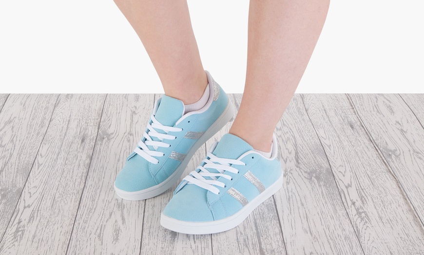 Image 7: Women's Pink or Sky Blue Trainers