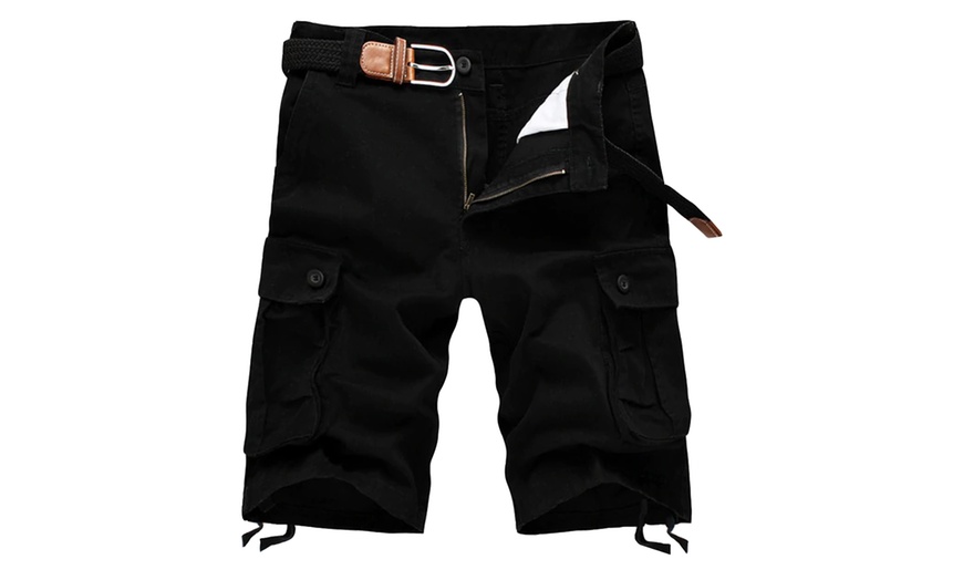 Image 4: Blu Apparel Men's Outdoor Cargo Shorts
