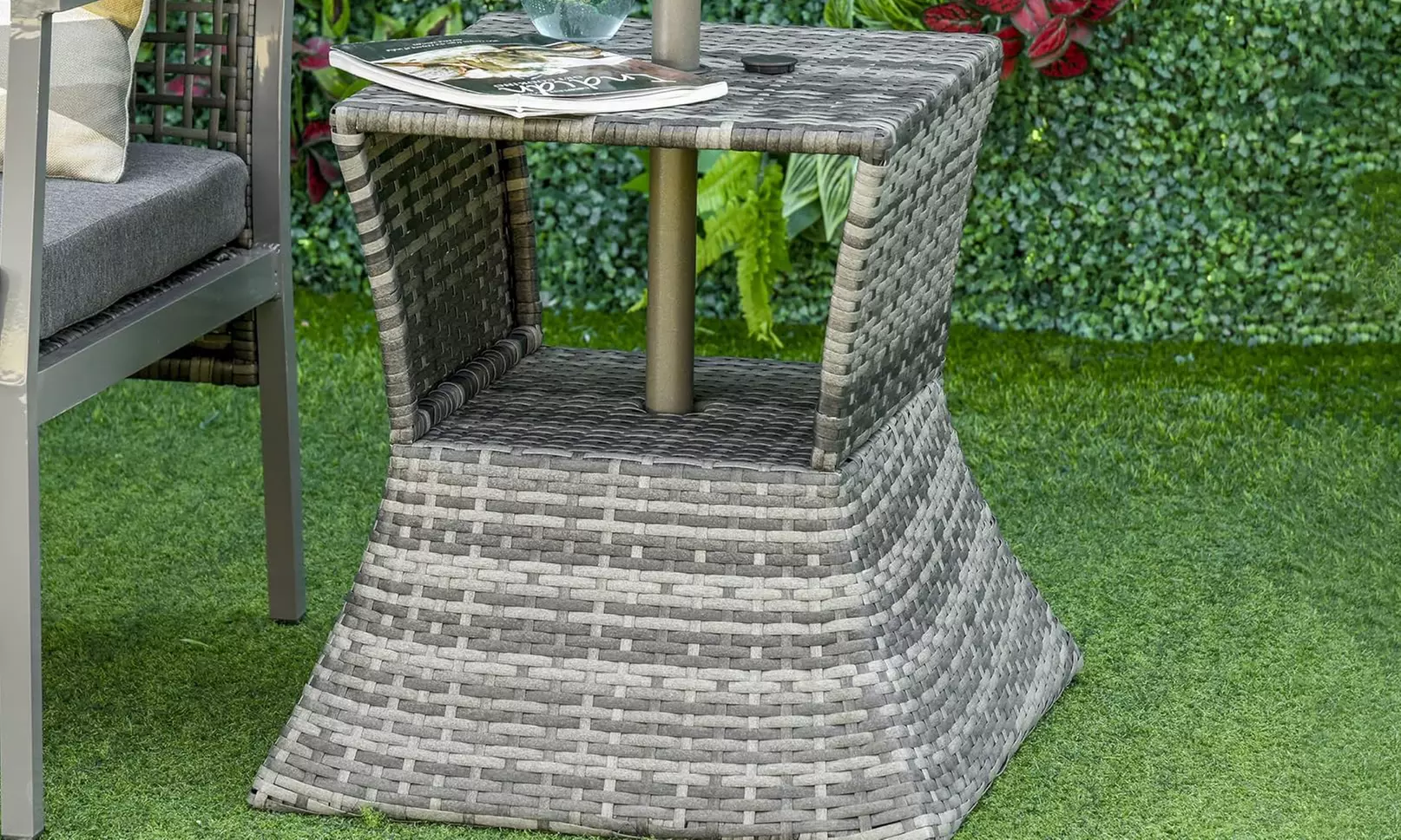 Outsunny Outdoor Rattan Coffee Table